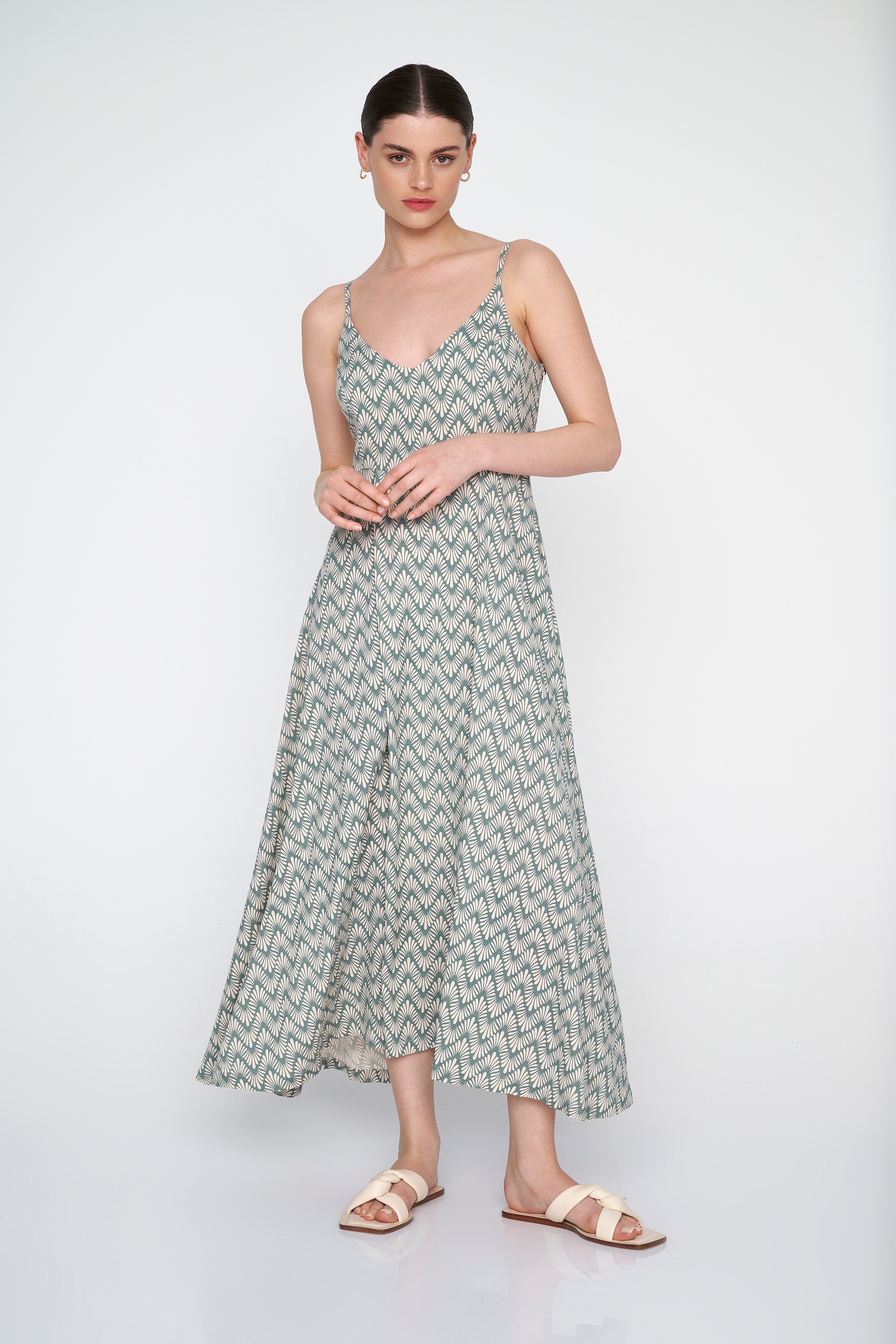 Φόρεμα τιραντάκι με retro print - 5207251996792