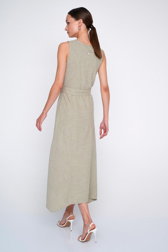 Maxi sleeveless dress Light khaki ALE