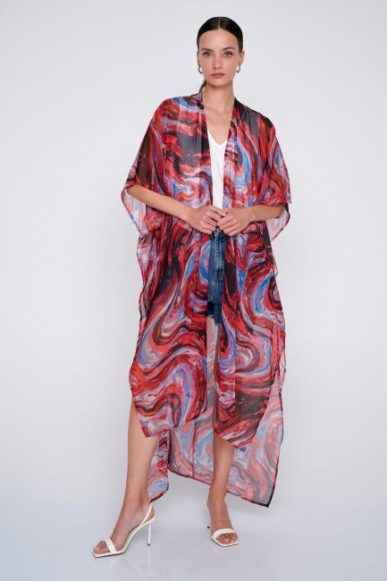 Kimono with patterns - Multicolor
