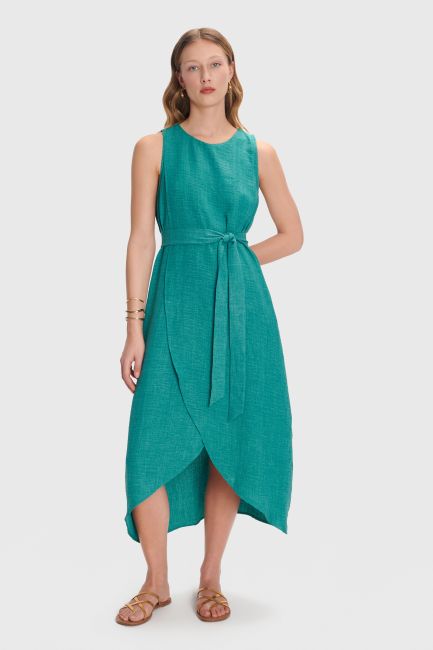 Monochrome maxi dress - Green