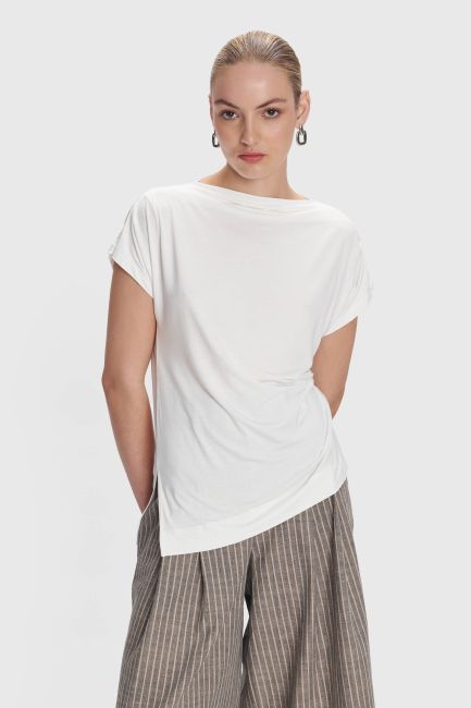 Side-knot blouse - Off white